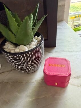 DUNKIN' Hot Pink Jewelry Box Organizer